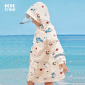 Kids Raincoat Jacket Style Rocket Galaxy Theme, Cream - Little Surprise BoxKids Raincoat Jacket Style Rocket Galaxy Theme, Cream