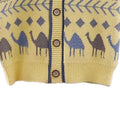 Kids Yellow Camel Troop, Cardigan V neck Sweater - Little Surprise BoxKids Yellow Camel Troop, Cardigan V neck Sweater