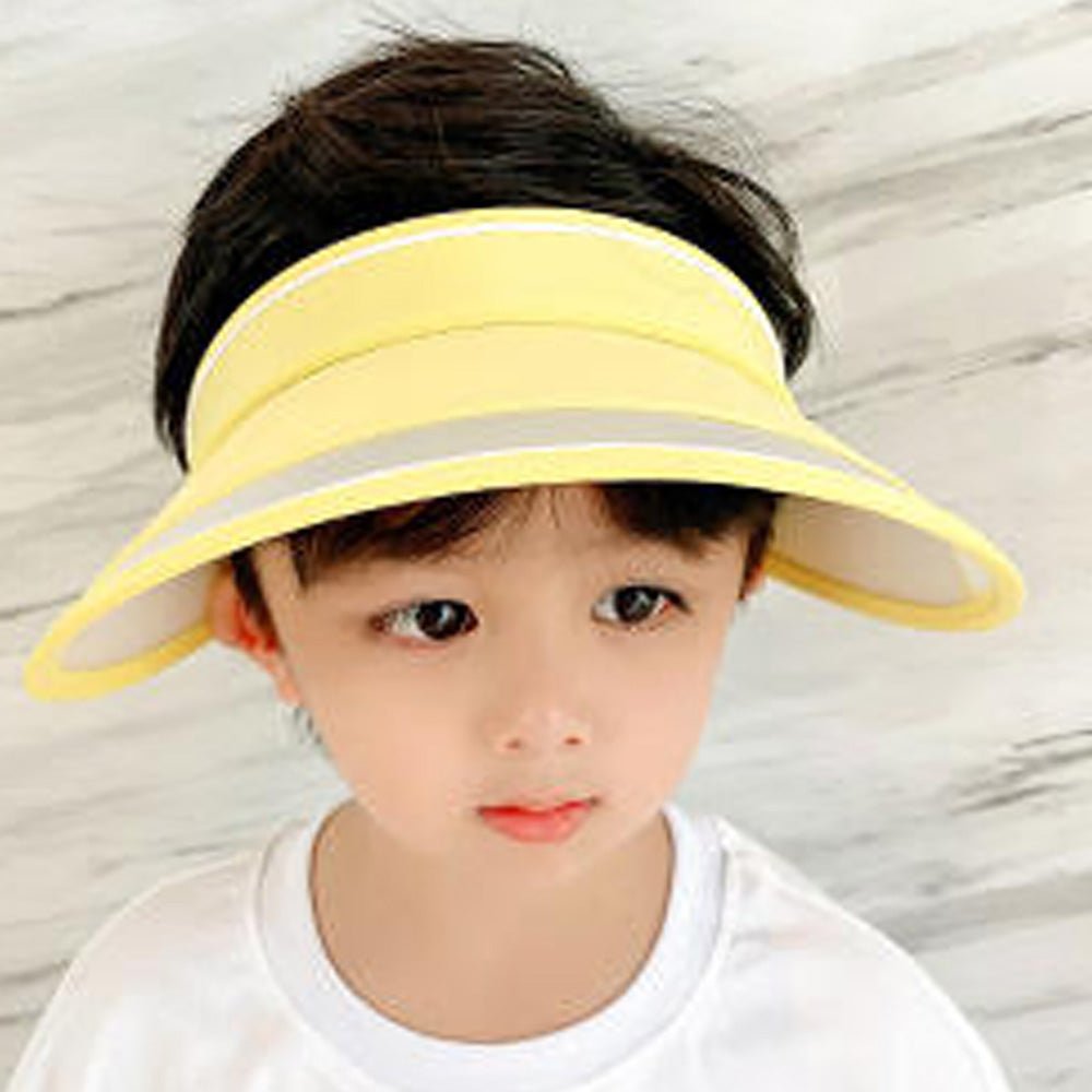 Lemon Yellow Sports Sun shade Adjustable Tennis/Visor Cap - Little Surprise BoxLemon Yellow Sports Sun shade Adjustable Tennis/Visor Cap