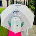 Light Green, Translucent Kelly-Jo all over teddy paws Rain and All-season Umbrella for Kids & Adults - Little Surprise BoxLight Green, Translucent Kelly-Jo all over teddy paws Rain and All-season Umbrella for Kids & Adults