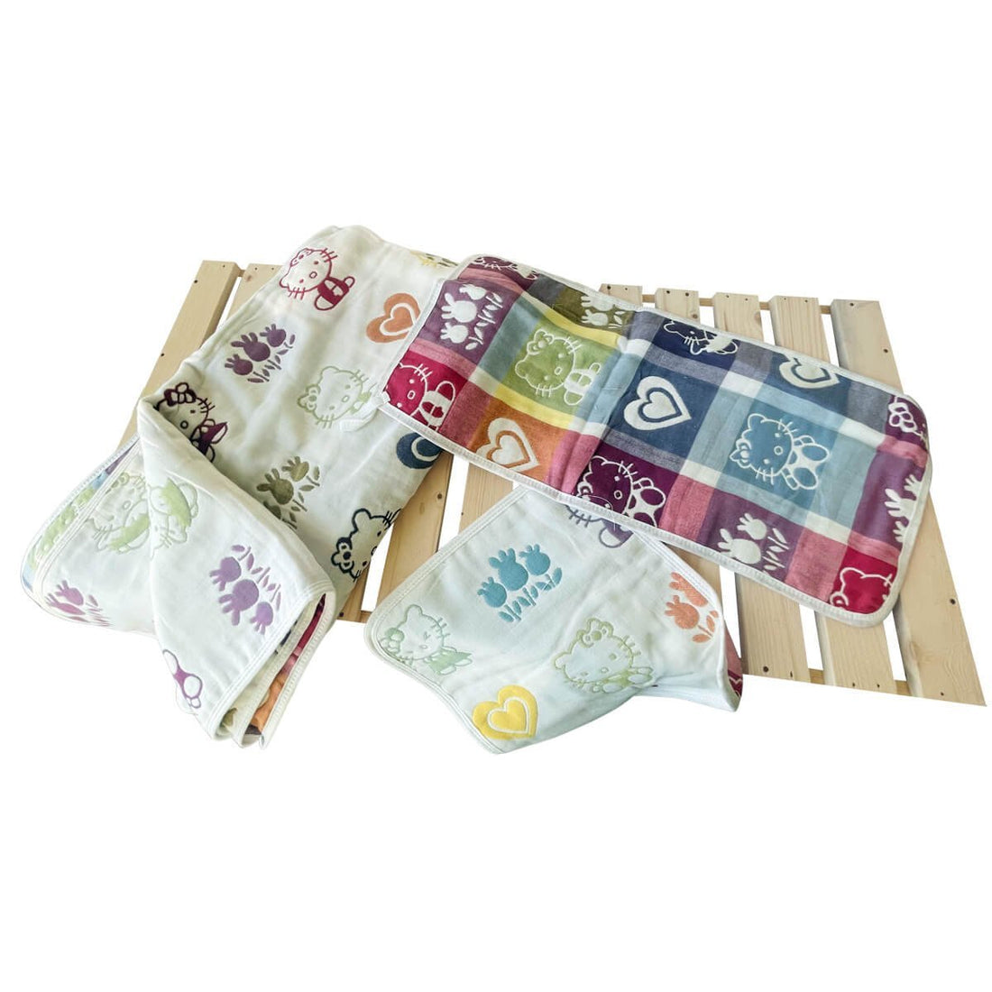 Little Cats 3 pcs Combo of Muslin Blanket, Square Napkin and Burp Napkin Set - Little Surprise BoxLittle Cats 3 pcs Combo of Muslin Blanket, Square Napkin and Burp Napkin Set