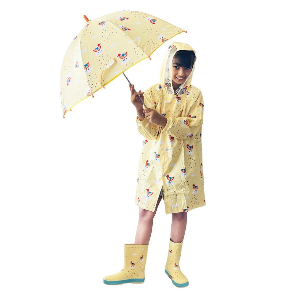 Little Ms. Sunshine Raincoat, Umbrella & Boots matching Rainwear set for Kids - Little Surprise BoxLittle Ms. Sunshine Raincoat, Umbrella & Boots matching Rainwear set for Kids