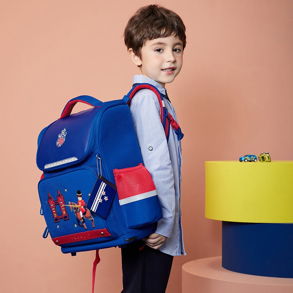 London Theme Ergonomic School Backpack for Kids,14.5 inch - Little Surprise BoxLondon Theme Ergonomic School Backpack for Kids,14.5 inch