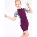 Maroon Anchor Print Swimwear for Kids with UP50 + - Little Surprise BoxMaroon Anchor Print Swimwear for Kids with UP50 +