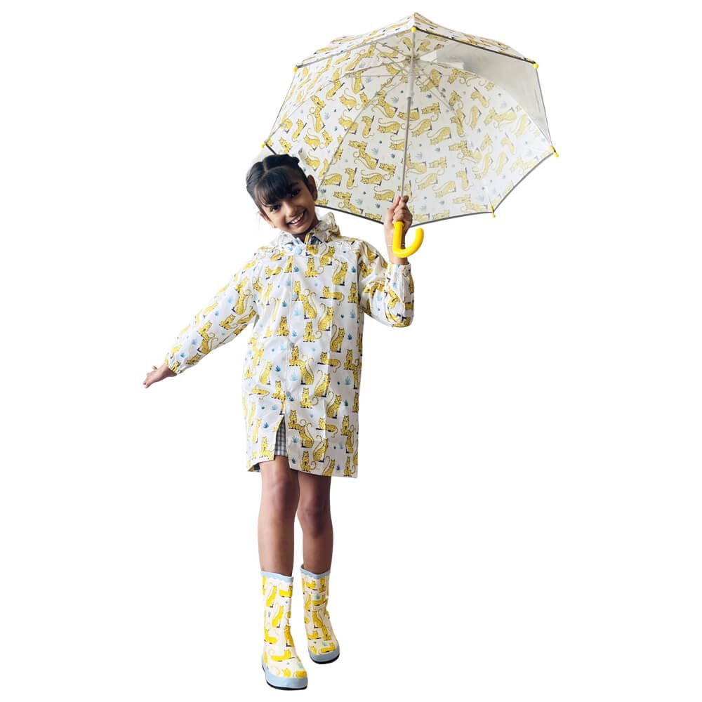 Master Shamsher Raincoat, Umbrella & Boots matching Rainwear set for Kids - Little Surprise BoxMaster Shamsher Raincoat, Umbrella & Boots matching Rainwear set for Kids