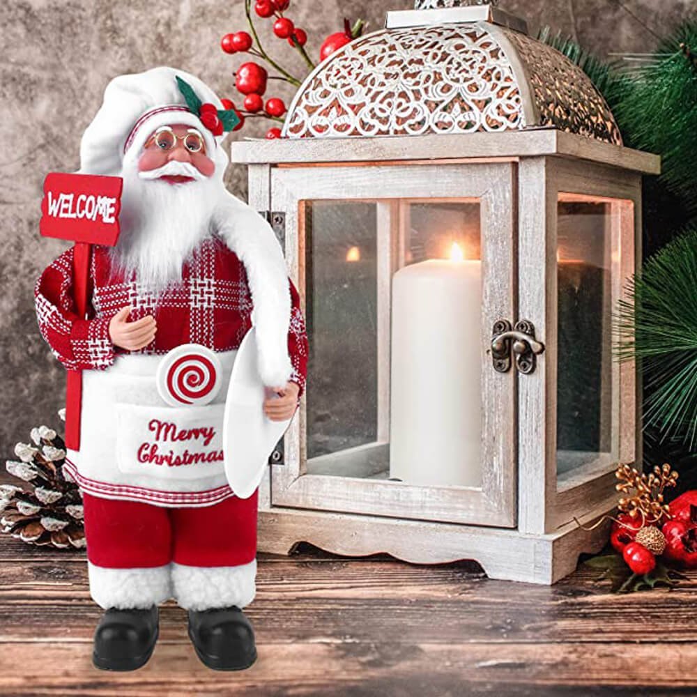 Masterchef Theme Self Standing Santa Claus Christmas Table Decor - Little Surprise BoxMasterchef Theme Self Standing Santa Claus Christmas Table Decor
