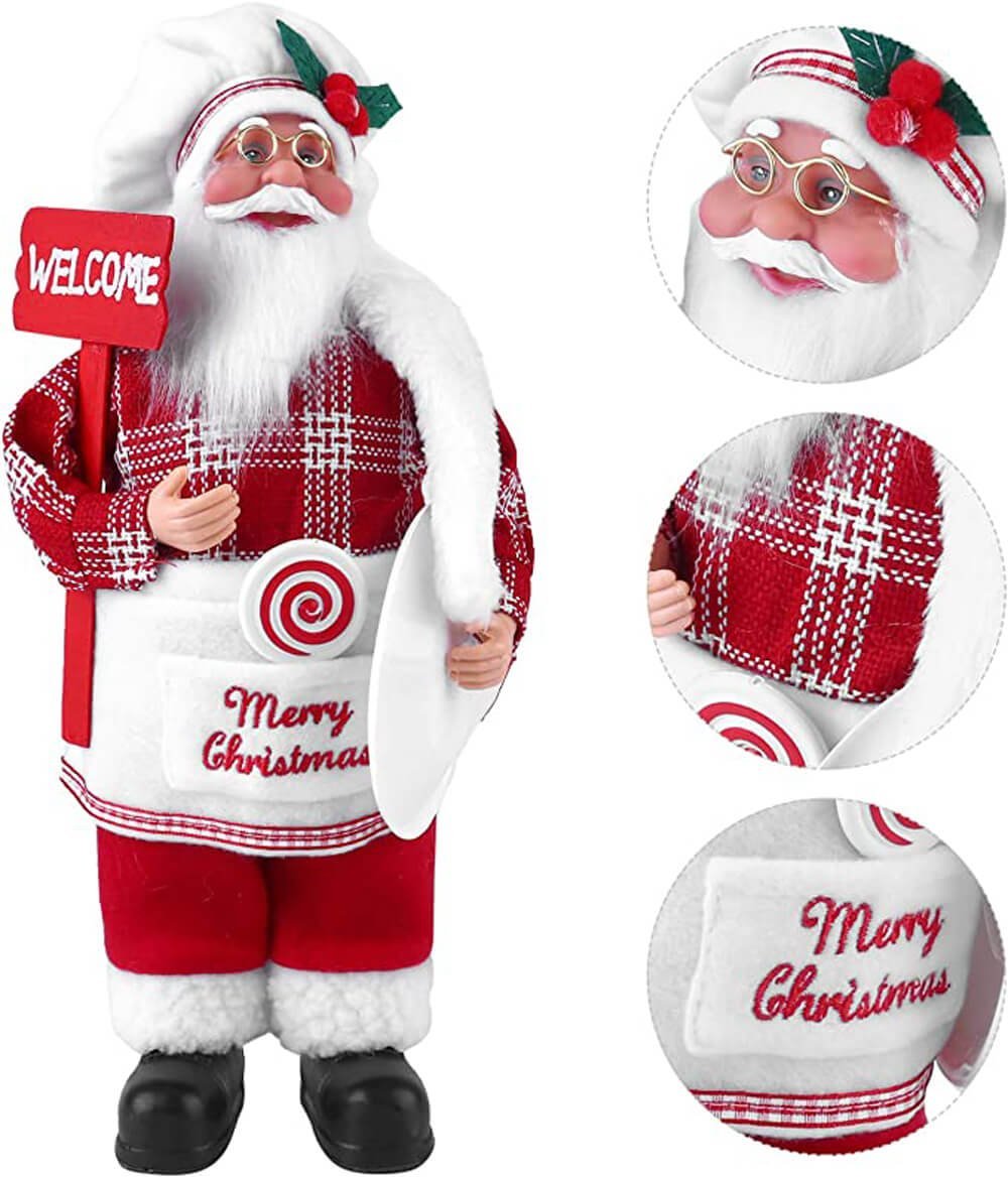 Masterchef Theme Self Standing Santa Claus Christmas Table Decor - Little Surprise BoxMasterchef Theme Self Standing Santa Claus Christmas Table Decor