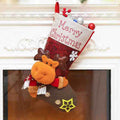 Merry Christmas Printed 3d Rudolf Face Stocking - Little Surprise BoxMerry Christmas Printed 3d Rudolf Face Stocking