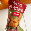 Merry Christmas Reindeer Stockings, Large - Little Surprise BoxMerry Christmas Reindeer Stockings, Large