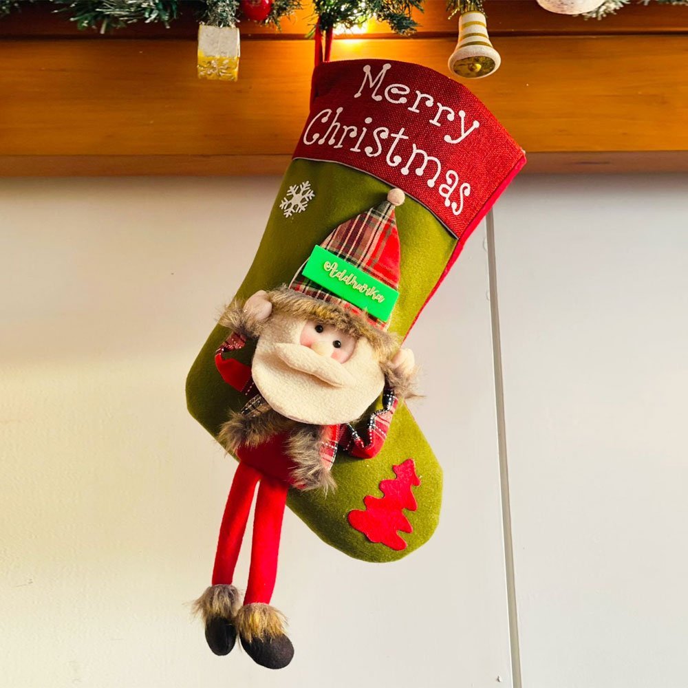 Merry Christmas Santa Stockings, Large - Little Surprise BoxMerry Christmas Santa Stockings, Large