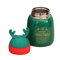 Mini Belly Green Antler Stainless Steel Sleek Christmas Water Bottle for Kids, 300ML - Little Surprise BoxMini Belly Green Antler Stainless Steel Sleek Christmas Water Bottle for Kids, 300ML