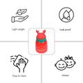 Mini Belly Red Antler Stainless Steel Sleek Christmas Water Bottle for Kids, 300ML - Little Surprise BoxMini Belly Red Antler Stainless Steel Sleek Christmas Water Bottle for Kids, 300ML