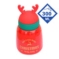 Mini Belly Red Antler Stainless Steel Sleek Christmas Water Bottle for Kids, 300ML - Little Surprise BoxMini Belly Red Antler Stainless Steel Sleek Christmas Water Bottle for Kids, 300ML