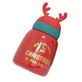 Mini Belly Red Antler Stainless Steel Sleek Christmas Water Bottle for Kids, 300ML - Little Surprise BoxMini Belly Red Antler Stainless Steel Sleek Christmas Water Bottle for Kids, 300ML