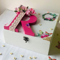 Monogram Floral Storage Box - Little Surprise BoxMonogram Floral Storage Box