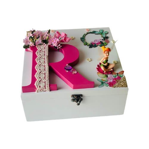 Monogram Floral Storage Box - Little Surprise BoxMonogram Floral Storage Box