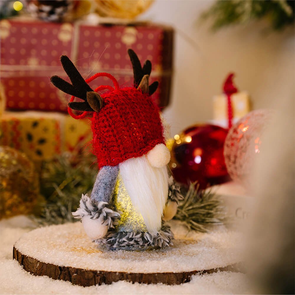 Mr. Gnome, Battery Lit Hanging Christmas Tree Ornament - Little Surprise BoxMr. Gnome, Battery Lit Hanging Christmas Tree Ornament