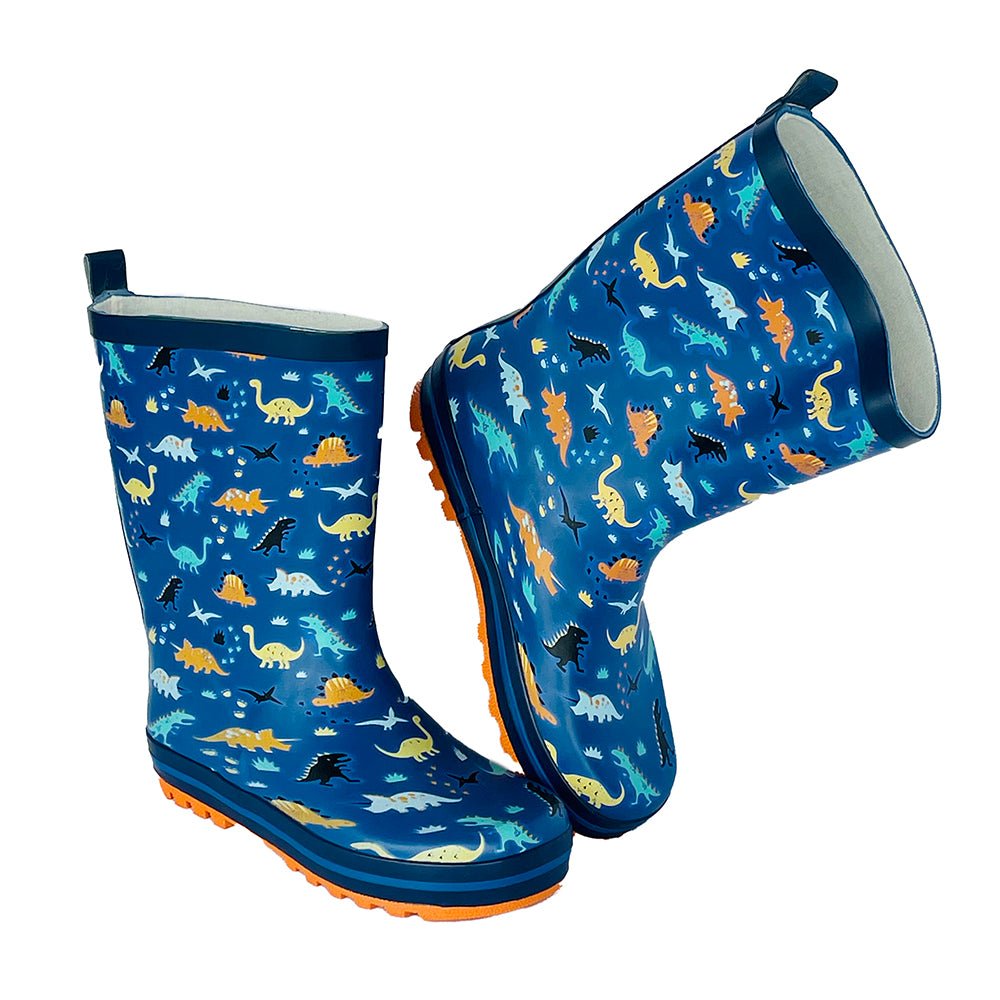 Mr. Stego Saurus, Waterproof Flexible Rubber Rain Gumboots for Kids - Little Surprise BoxMr. Stego Saurus, Waterproof Flexible Rubber Rain Gumboots for Kids