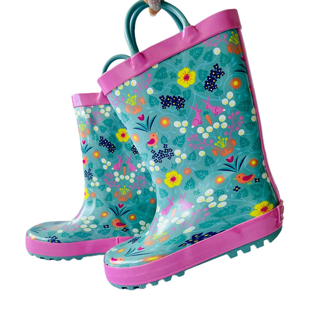 Ms. Mint Dianthus,Waterproof Flexible Rubber Rain Gumboots for Kids - Little Surprise BoxMs. Mint Dianthus,Waterproof Flexible Rubber Rain Gumboots for Kids