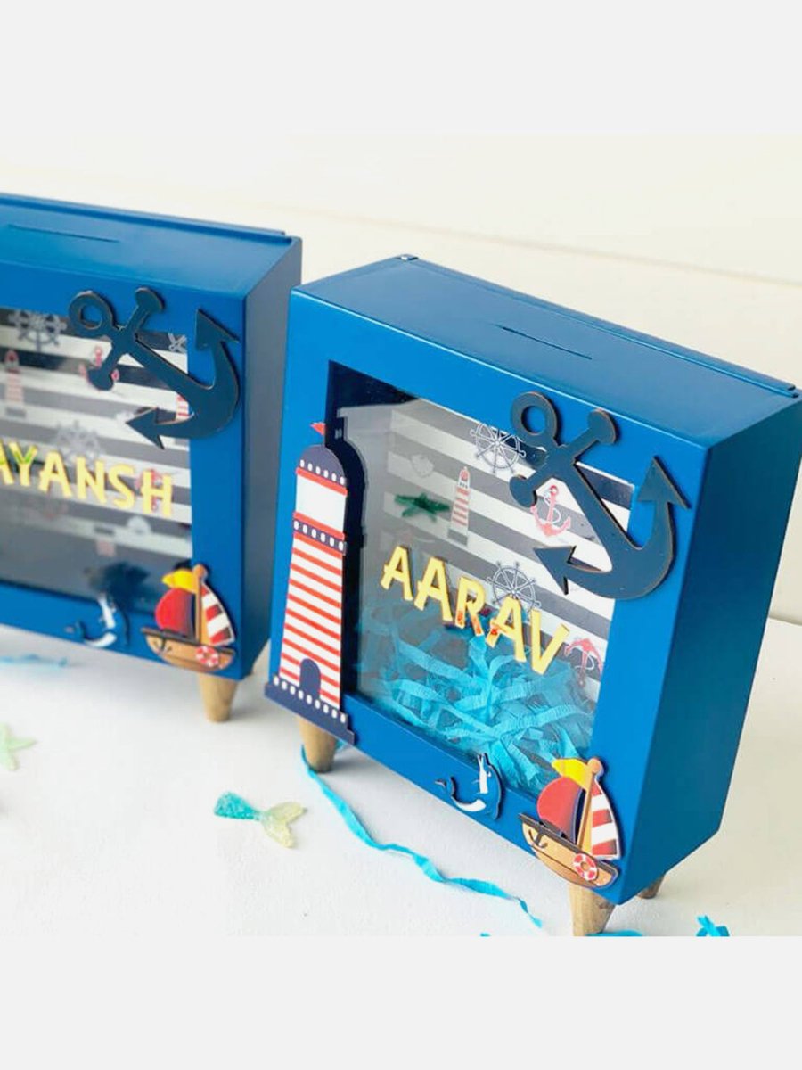 Nautical Piggy Bank - Little Surprise BoxNautical Piggy Bank