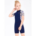 Navy Anchor Print Swimwear for Kids with UP50+ - Little Surprise BoxNavy Anchor Print Swimwear for Kids with UP50+