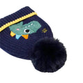 Navy Blue Dino Kids Winter Cap & Neck Muffler Set - Little Surprise BoxNavy Blue Dino Kids Winter Cap & Neck Muffler Set