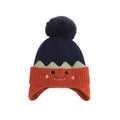 Navy Blue Naughty Monster Kids Winter Cap & Neck Muffler Set - Little Surprise BoxNavy Blue Naughty Monster Kids Winter Cap & Neck Muffler Set