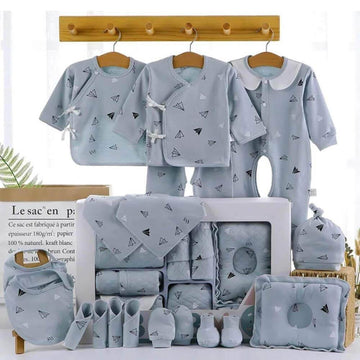 Newborn Baby Boy/Baby Girl 21pcs Gift Box, Blue (0 - 12 Months) - Little Surprise BoxNewborn Baby Boy/Baby Girl 21pcs Gift Box, Blue (0 - 12 Months)
