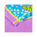 One piece Knee Length Kids Swimwear Purple & Blue Floral Print, UPF 50+ with Cap - Little Surprise BoxOne piece Knee Length Kids Swimwear Purple & Blue Floral Print, UPF 50+ with Cap