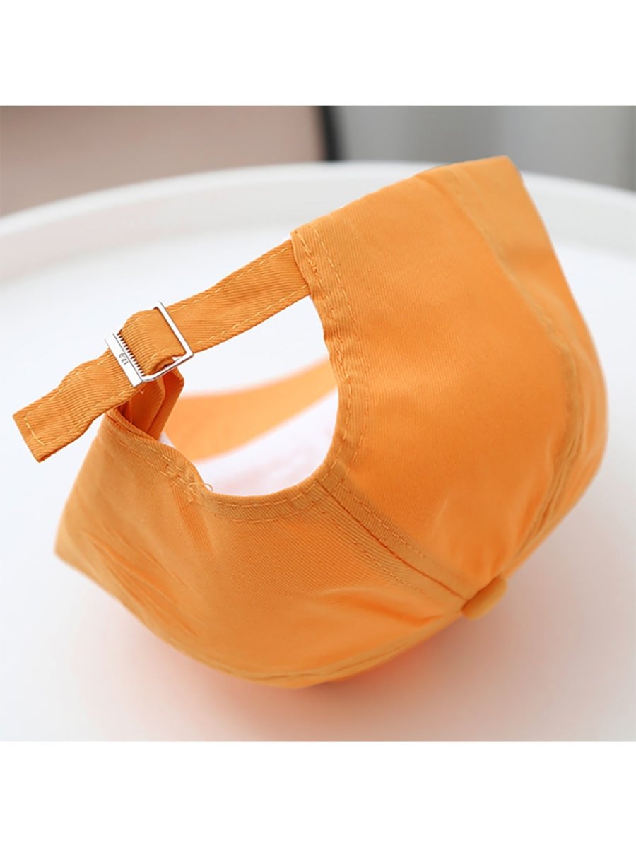Orange 3d Floating Astro Casual Cap for Kids - Little Surprise BoxOrange 3d Floating Astro Casual Cap for Kids