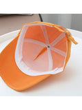 Orange 3d Floating Astro Casual Cap for Kids - Little Surprise BoxOrange 3d Floating Astro Casual Cap for Kids