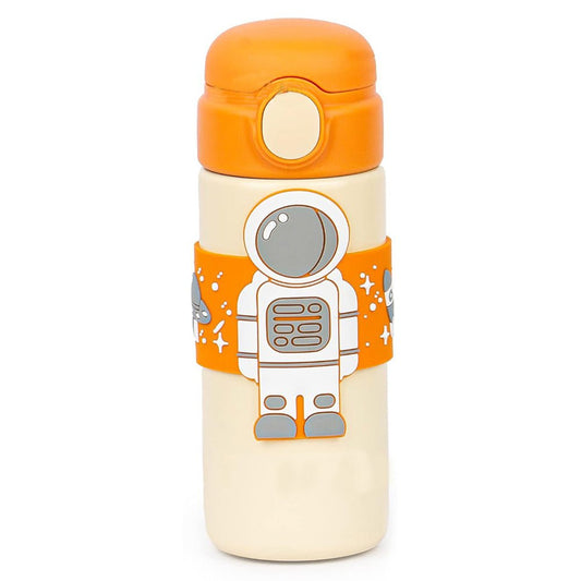 Orange Band Cream Astronaut, Stainless Steel Kids Water Bottle, 500 ml - Little Surprise BoxOrange Band Cream Astronaut, Stainless Steel Kids Water Bottle, 500 ml