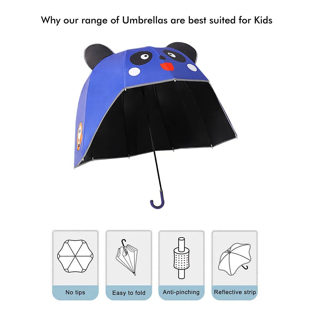Panda theme,Helmet Shape Kids Umbrella ,4-8yrs,Bright Blue - Little Surprise BoxPanda theme,Helmet Shape Kids Umbrella ,4-8yrs,Bright Blue