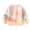 Peach Flower Bloom theme Warmer Cardigan & Christmas Sweater for toddlers & Kids - Little Surprise BoxPeach Flower Bloom theme Warmer Cardigan & Christmas Sweater for toddlers & Kids