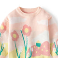 Peach Flower Bloom theme Warmer Cardigan & Christmas Sweater for toddlers & Kids - Little Surprise BoxPeach Flower Bloom theme Warmer Cardigan & Christmas Sweater for toddlers & Kids