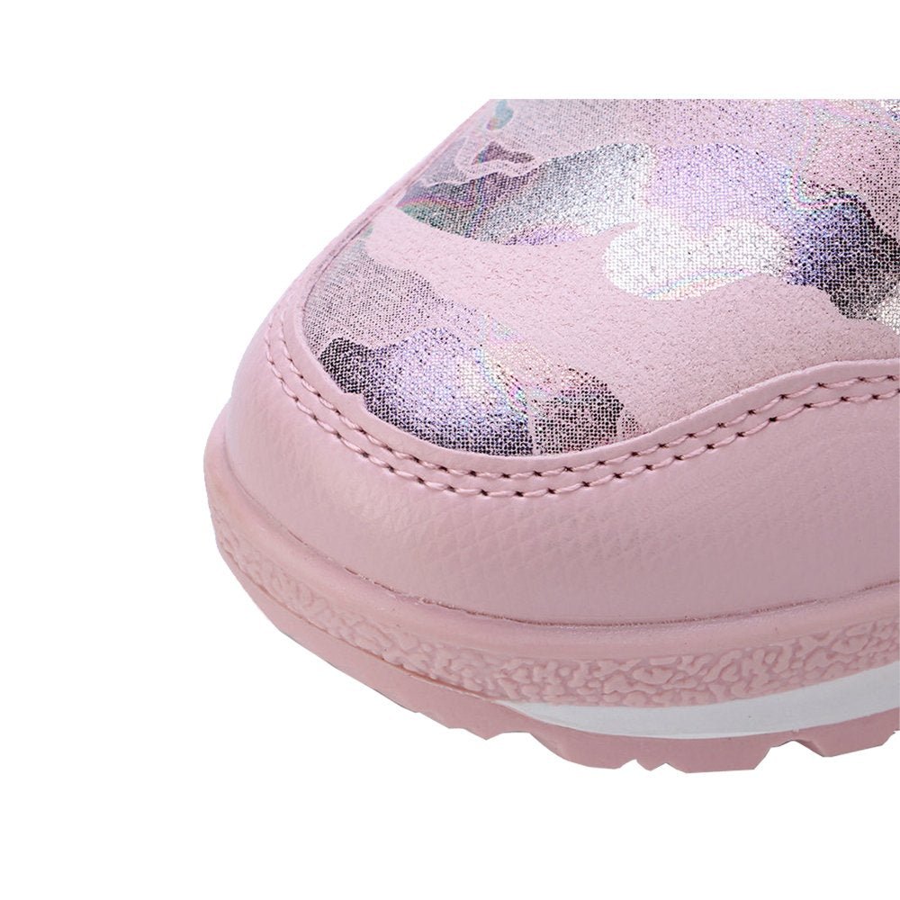 Pink and Silver Glam Kids Winter Snowboots - Little Surprise BoxPink and Silver Glam Kids Winter Snowboots