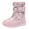 Pink and Silver Glam Kids Winter Snowboots - Little Surprise BoxPink and Silver Glam Kids Winter Snowboots