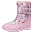 Pink and Silver Glam Women Winter Snowboots - Little Surprise BoxPink and Silver Glam Women Winter Snowboots