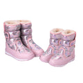 Pink and Silver Glam Women Winter Snowboots - Little Surprise BoxPink and Silver Glam Women Winter Snowboots