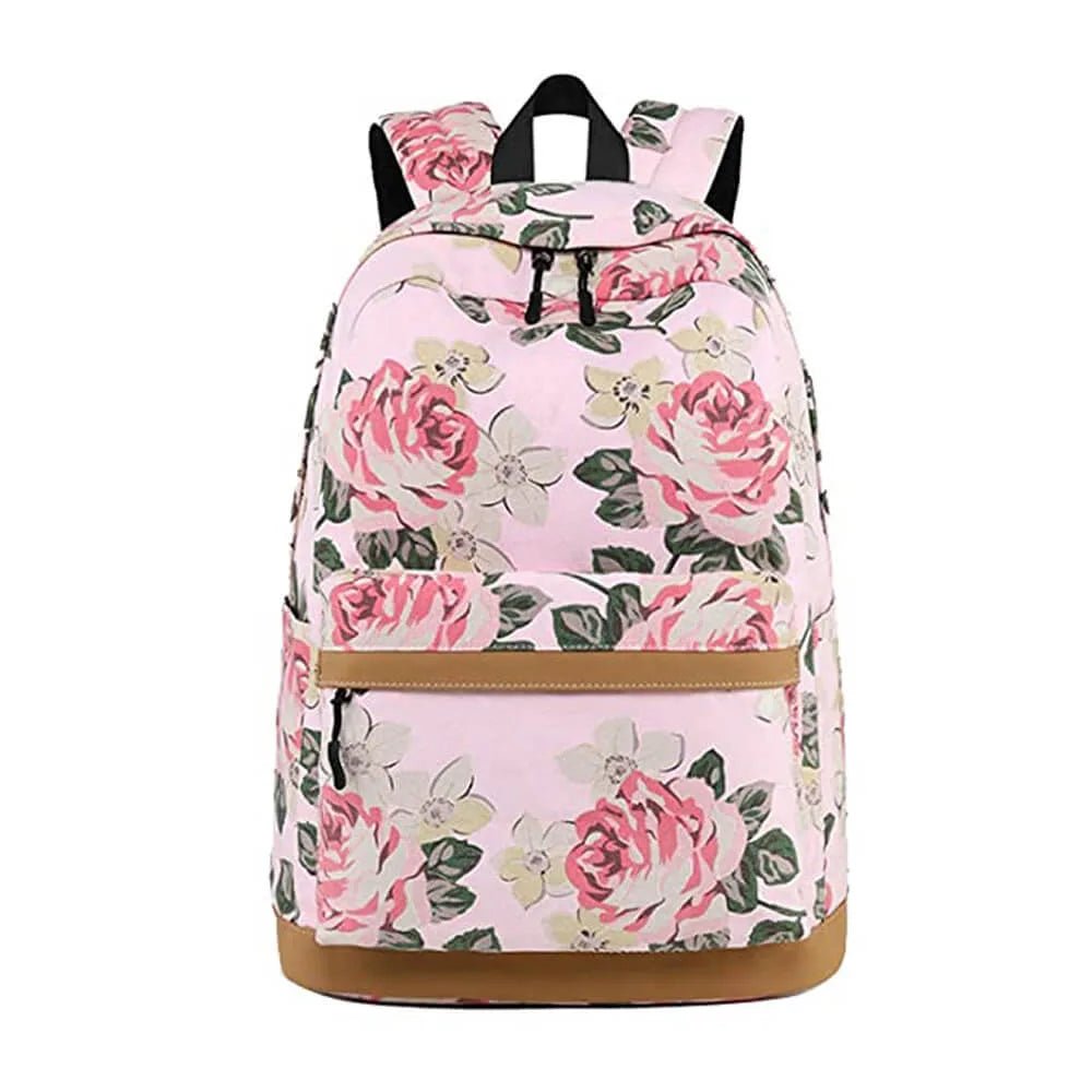 Pink Bloom , 3 pcs Matching Backpack with Lunch Bag & Stationery Pouch, Pink - Little Surprise BoxPink Bloom , 3 pcs Matching Backpack with Lunch Bag & Stationery Pouch, Pink