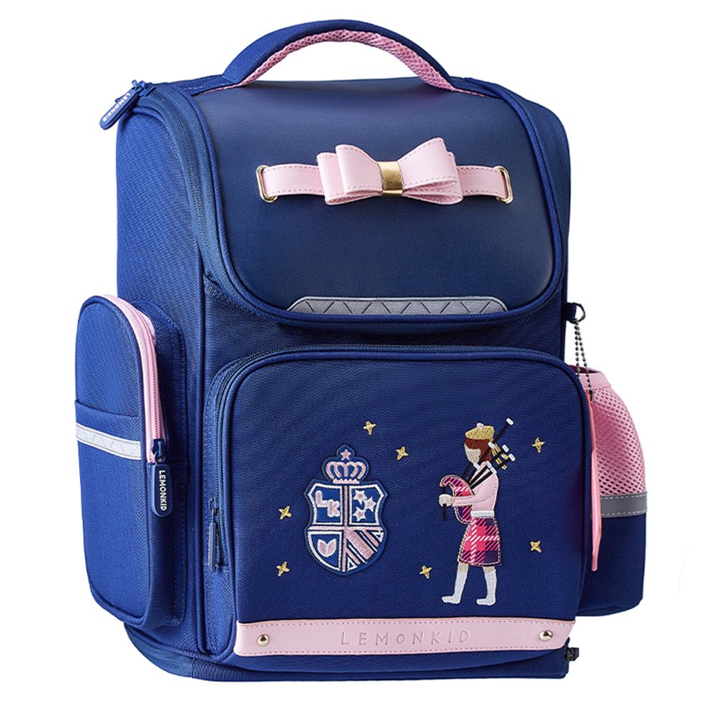 Pink Bow Ergonomic School Backpack for Kids,15.5inch - Little Surprise BoxPink Bow Ergonomic School Backpack for Kids,15.5inch