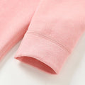 Pink Crewneck Teddy Upper & Lower Body Thermal Winter Warmers For Kids-Set Of 2 Pcs  - Little Surprise BoxPink Crewneck Teddy Upper & Lower Body Thermal Winter Warmers For Kids-Set Of 2 Pcs 