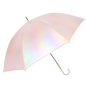 Pink Holographic Glitter Rain Umbrella for Kids & Adults - Little Surprise BoxPink Holographic Glitter Rain Umbrella for Kids & Adults