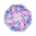 Pink Hydrangea Bunch Floral Print Translucent All-season Umbrella for kids & Adults - Little Surprise BoxPink Hydrangea Bunch Floral Print Translucent All-season Umbrella for kids & Adults