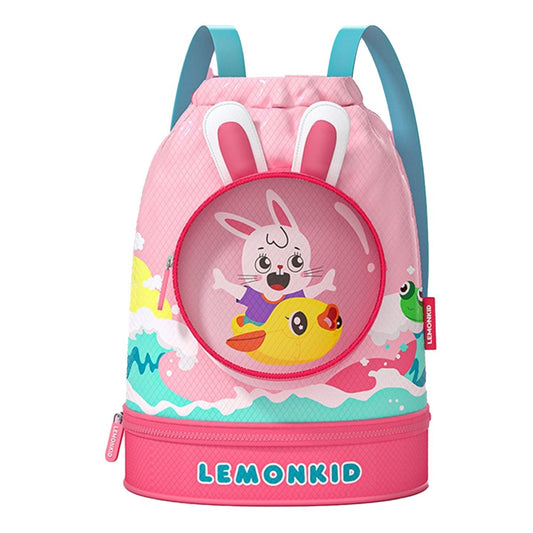 Pink Kids Bunny ears, waterproof Swimming Bag/Beach Bag - Little Surprise BoxPink Kids Bunny ears, waterproof Swimming Bag/Beach Bag