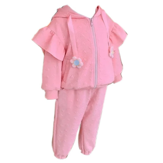 Pink Mini Heart 2 pc Track suit set for Toddlers and Kids - Little Surprise BoxPink Mini Heart 2 pc Track suit set for Toddlers and Kids