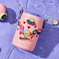 Pink Planet Fun Toy Trinkets theme temperature control Insulated Vacuum Flask Kids Stainless Steel Water Bottle with silicone cover and Thick Strap - Little Surprise BoxPink Planet Fun Toy Trinkets theme temperature control Insulated Vacuum Flask Kids Stainless Steel Water Bottle with silicone cover and Thick Strap