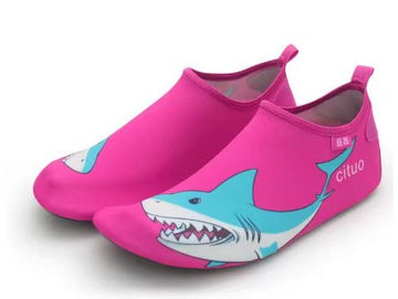 Pink Shark Non-Slip Quick Dry Beach Shoes Kids - Little Surprise BoxPink Shark Non-Slip Quick Dry Beach Shoes Kids