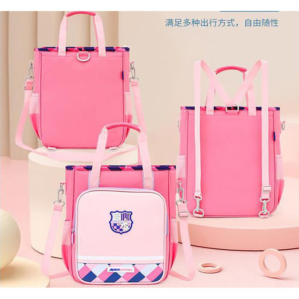 Pink Soccer theme dual style Shoulder/Backpack style Bag for Kids - Little Surprise BoxPink Soccer theme dual style Shoulder/Backpack style Bag for Kids