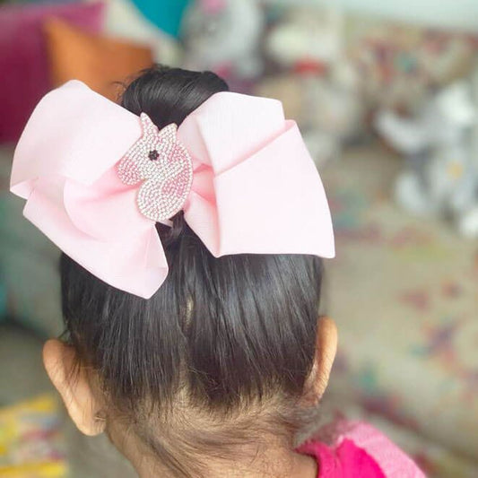 Pink Studded Unicorn Hairclip - Little Surprise BoxPink Studded Unicorn Hairclip